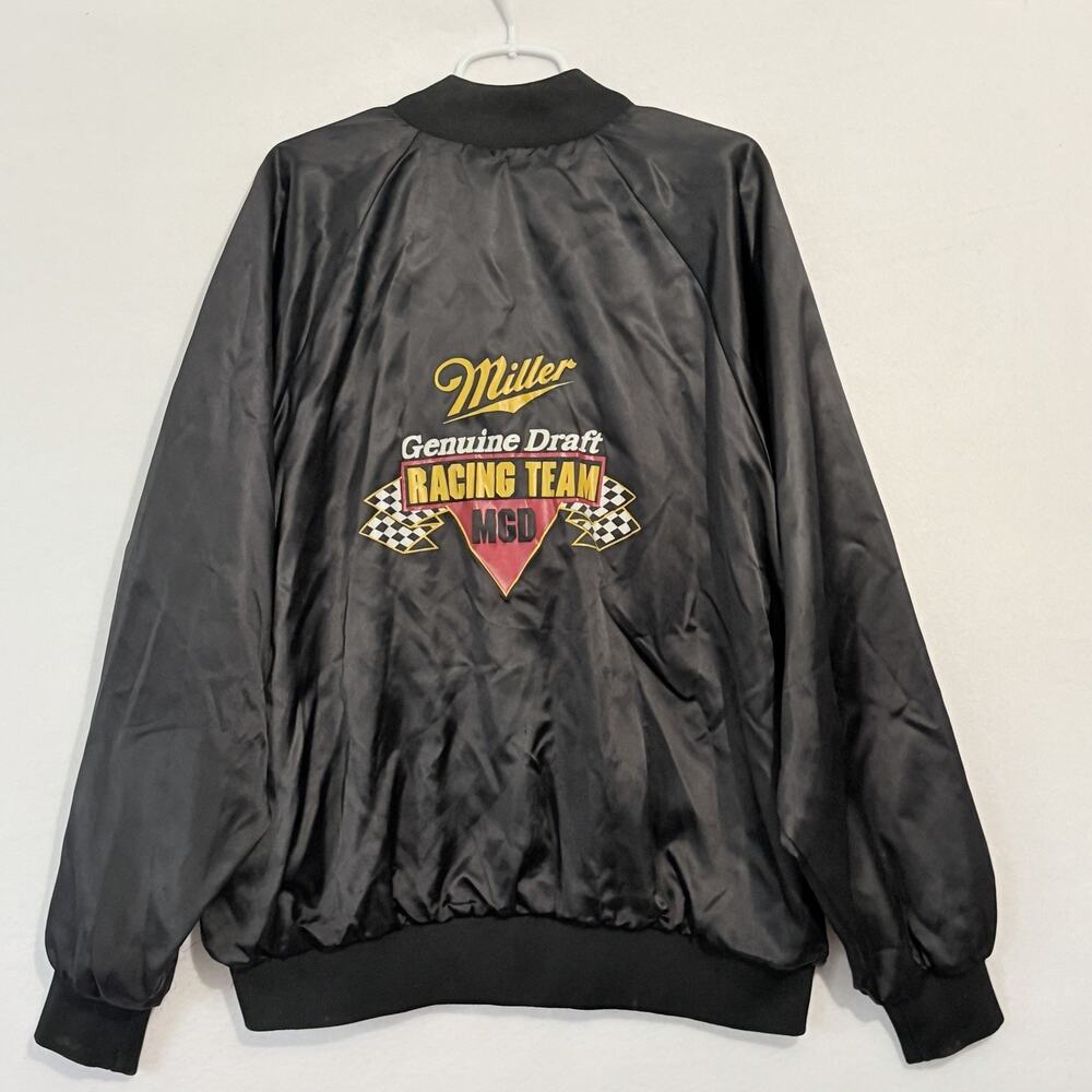 Miller Genuine Draft Beer 1993 Nascar Racing Rusty Wallace Jacket Mens XXL